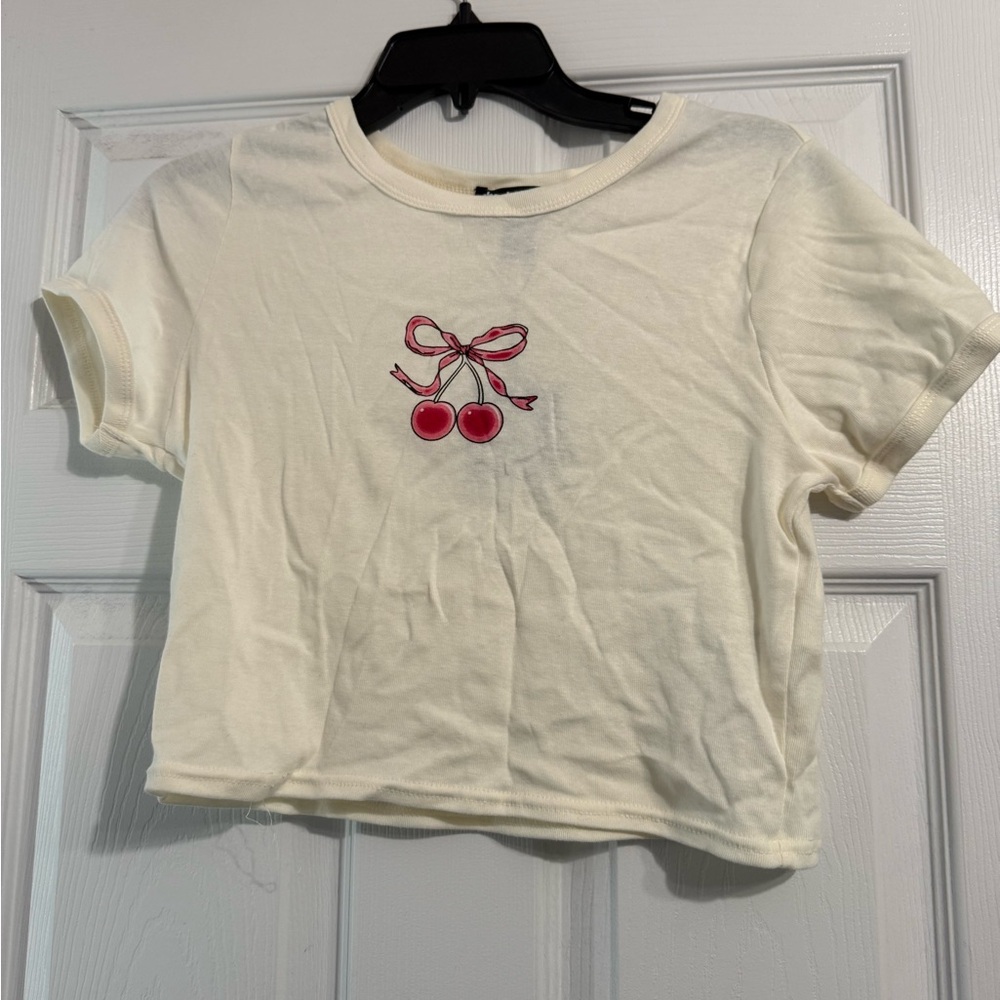Cherry Bow Crop Top
